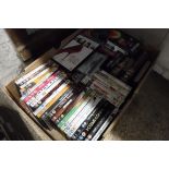 (2211) Box containing various DVDs