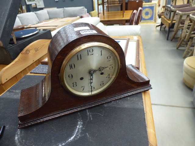 Napoleon hat mantle clock - Image 2 of 2