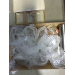 Box containing a qty of decanters