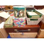 Large quantity of pine and tother trinket boxes plus vintage tins