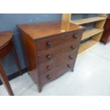 Converted Victorian chest of drawers with hinged lid