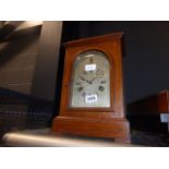 Oak cased mantle clock