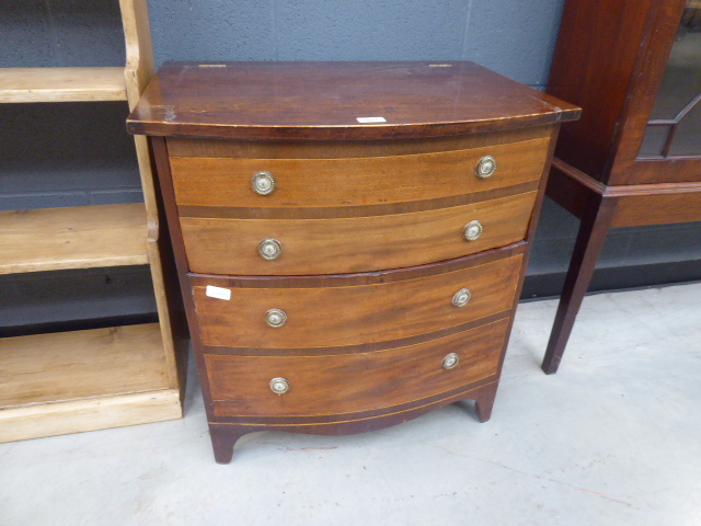 Converted Victorian bow fronted commode