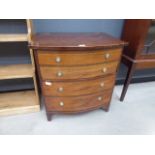 Converted Victorian bow fronted commode