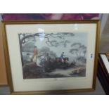 A quantity of hunting prints, Constable prints and wildlife pictures