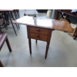 Edwardian drop side table