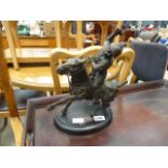 5372 Spelter figure of Polo Player