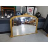 5029 Over mantle in gold painted frame