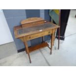 Edwardian desk with gallery and drawer