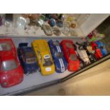 A collection of toy cars