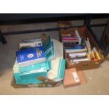 5572 2 Boxes containing medical magazines plus ref. books and novels