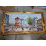 Modern Parisian pallet knife painting