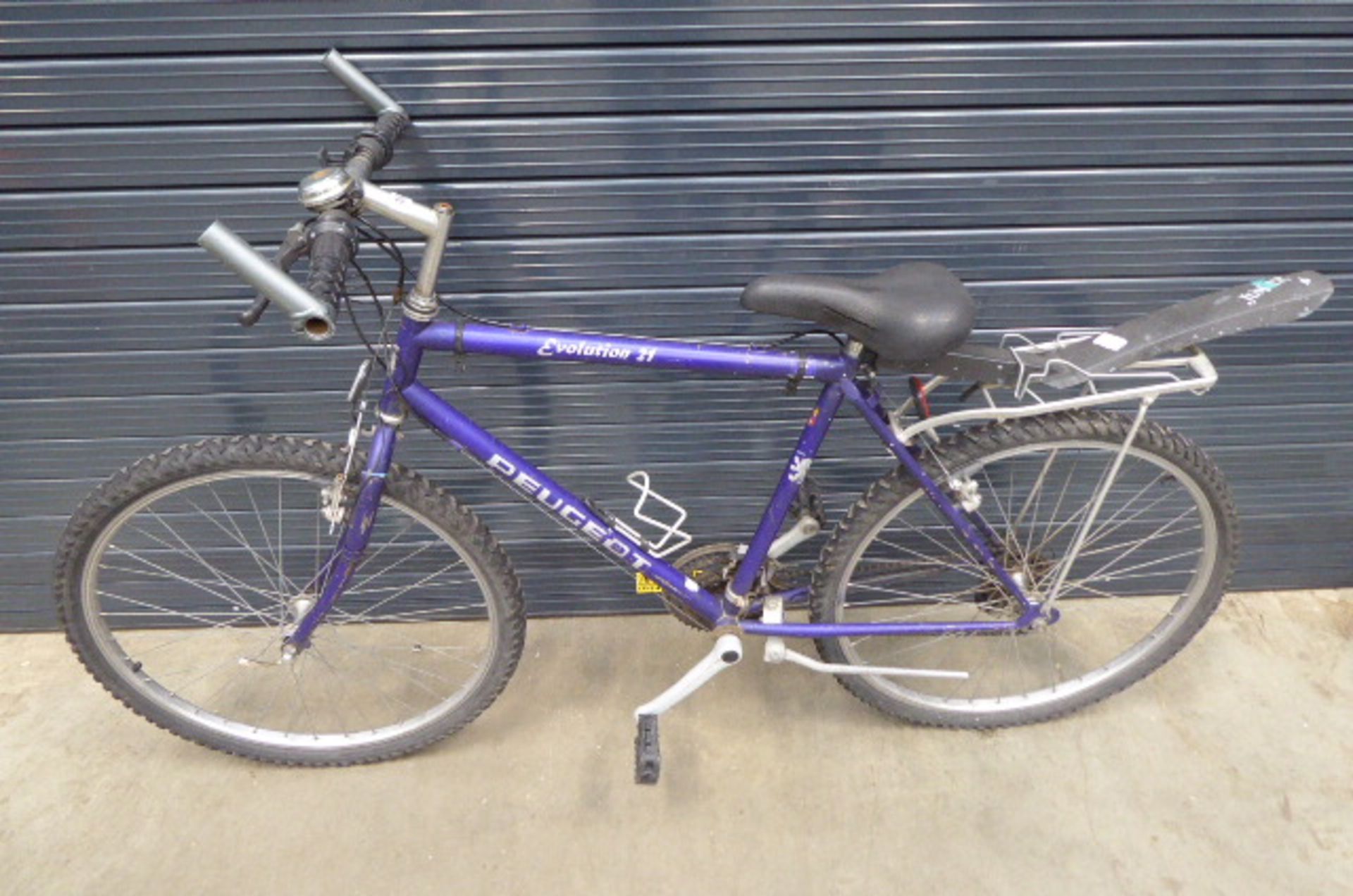 Purple Peugeot gents mountain cycle