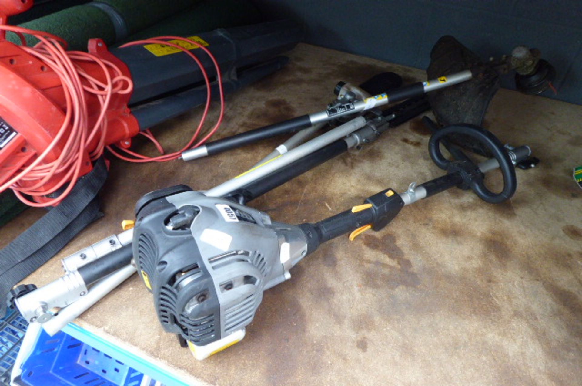 Titan petrol powered multi tool with hedge cutter, chainsaw and strimmer attachment - Image 2 of 2