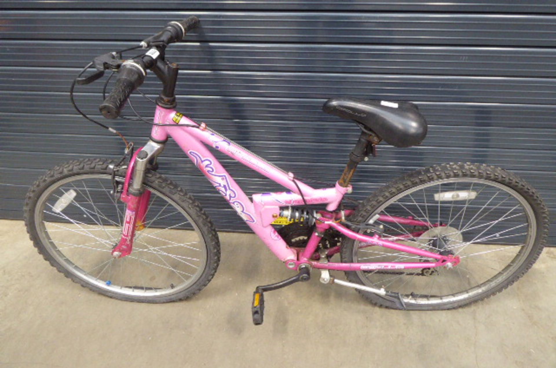 Pink girls cycle