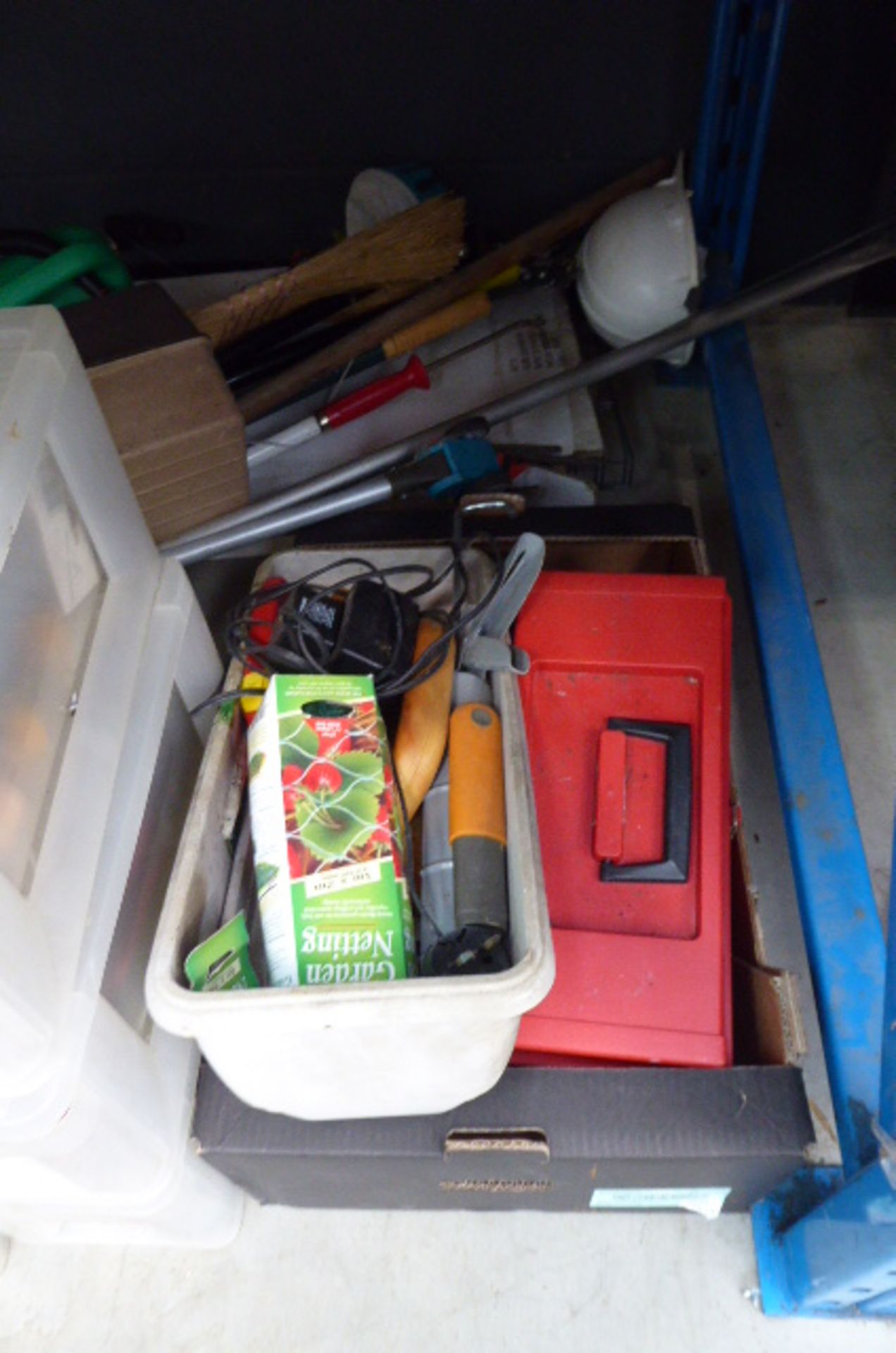 Large under bay of assorted tools inc. sprayer, Scorpion saw, saws, hedge cutters, tool boxes, - Image 3 of 5