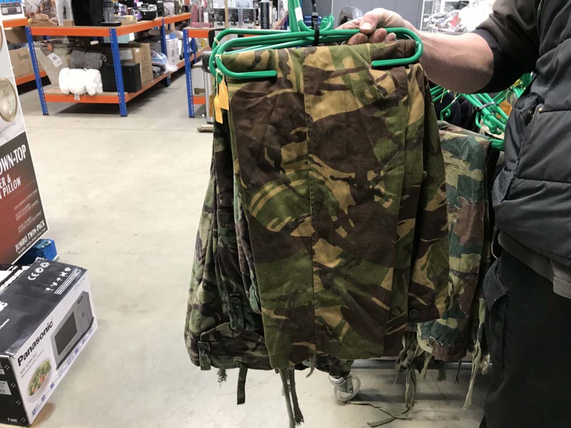 Quantity of military cargo trousers