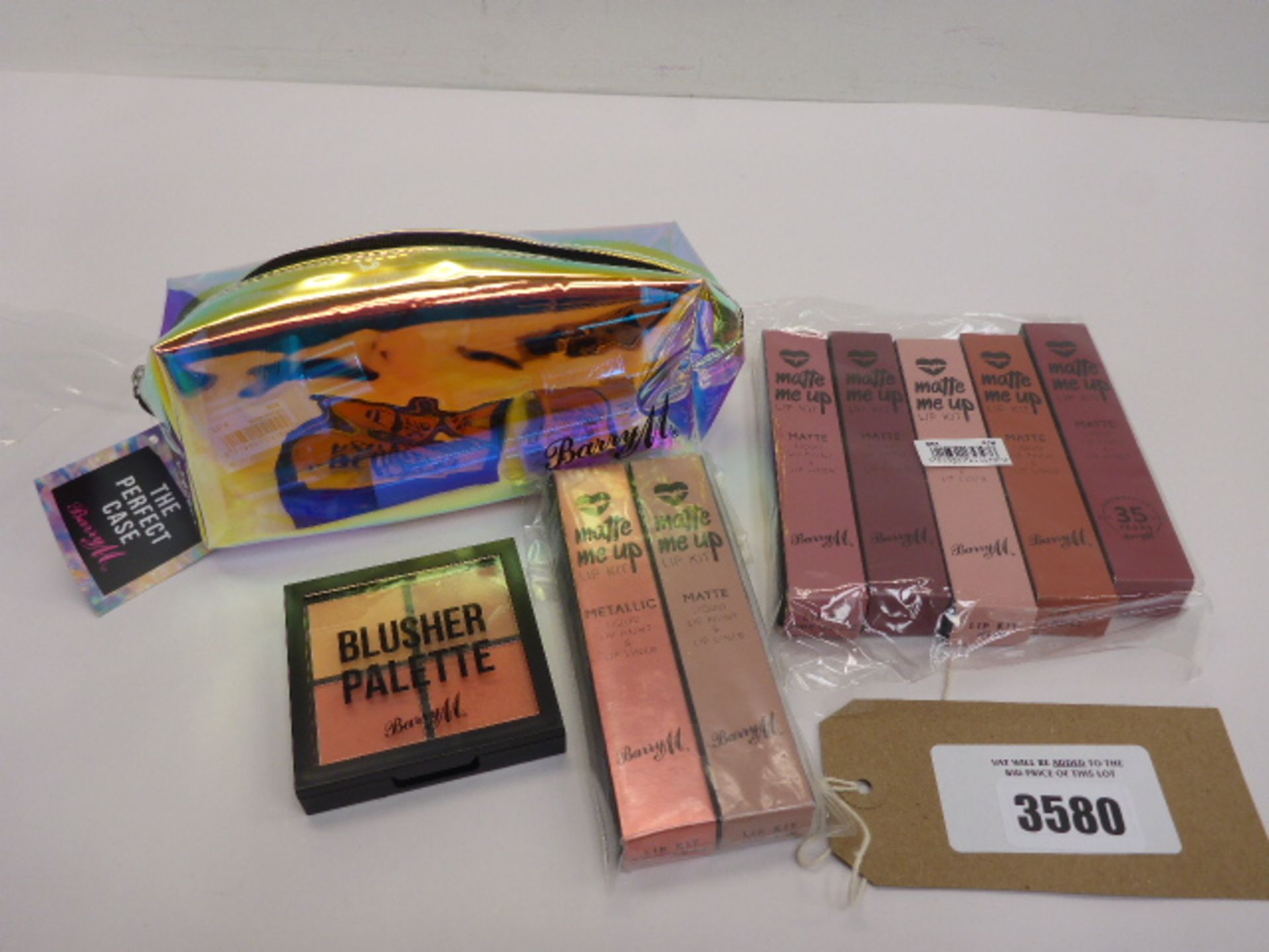 Selection of Barry M cosmetic including lip liner, blusher etc