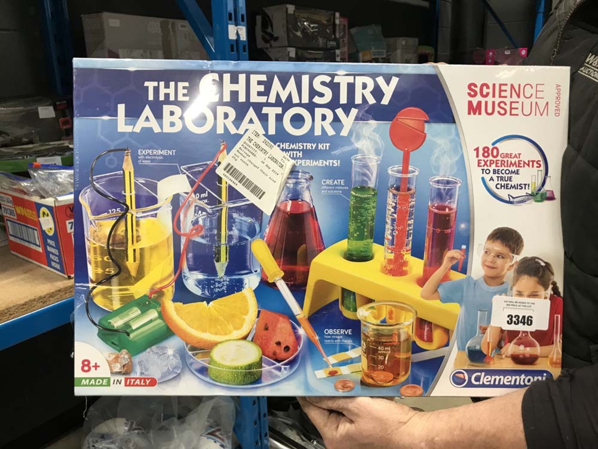 2 Boxed chemistry lab sets plus a laser X game