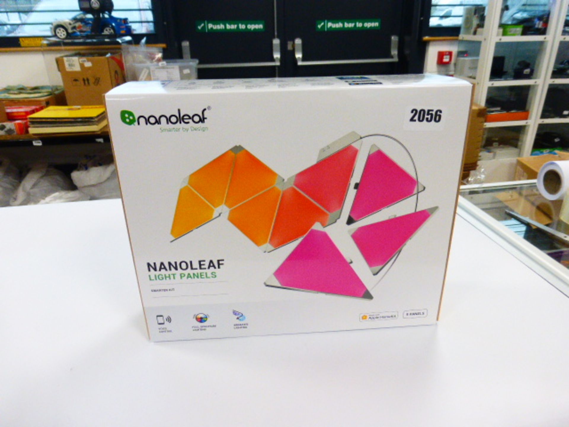 Nanoleaf light panels smarter kit with Amazon and Google assistant control includes 9 panels in