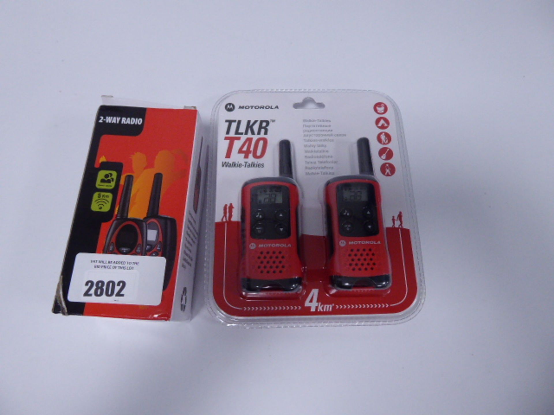 Motorola TLKR T40 walke-talkies and other 2 way radios