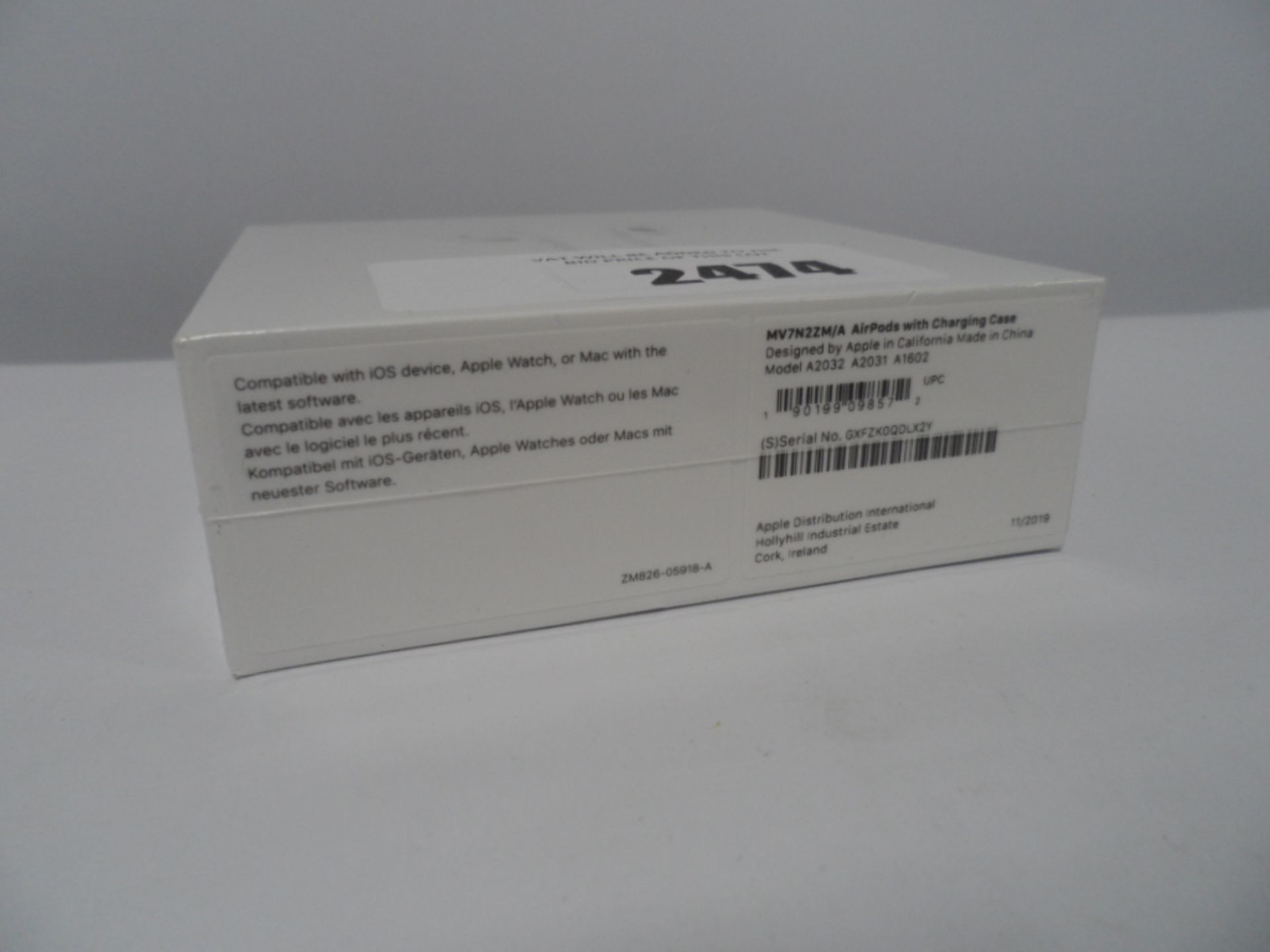Apple Airpods 1st Gen in sealed box Model MV7N2ZM/A - Image 2 of 2