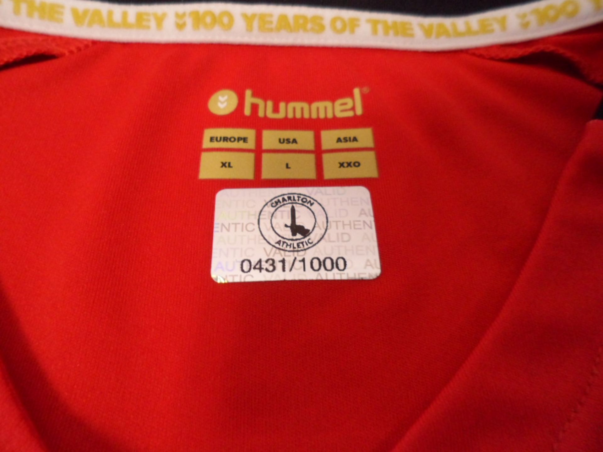 Charlton athletic Hummel 19/20 season shirt bearing signatures (unverified) - Image 2 of 3
