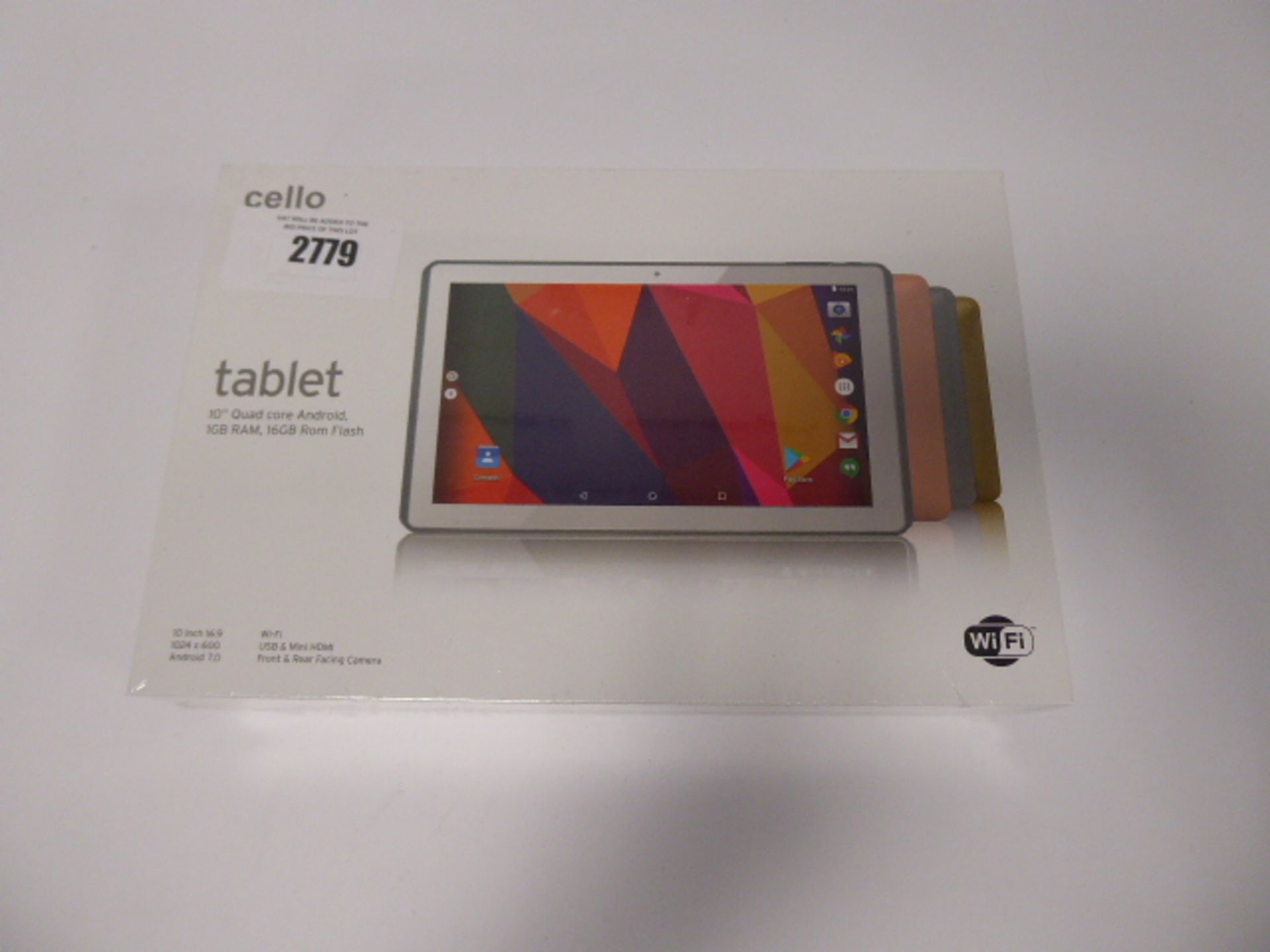 Cello 10'' 16GB android tablet (sealed)