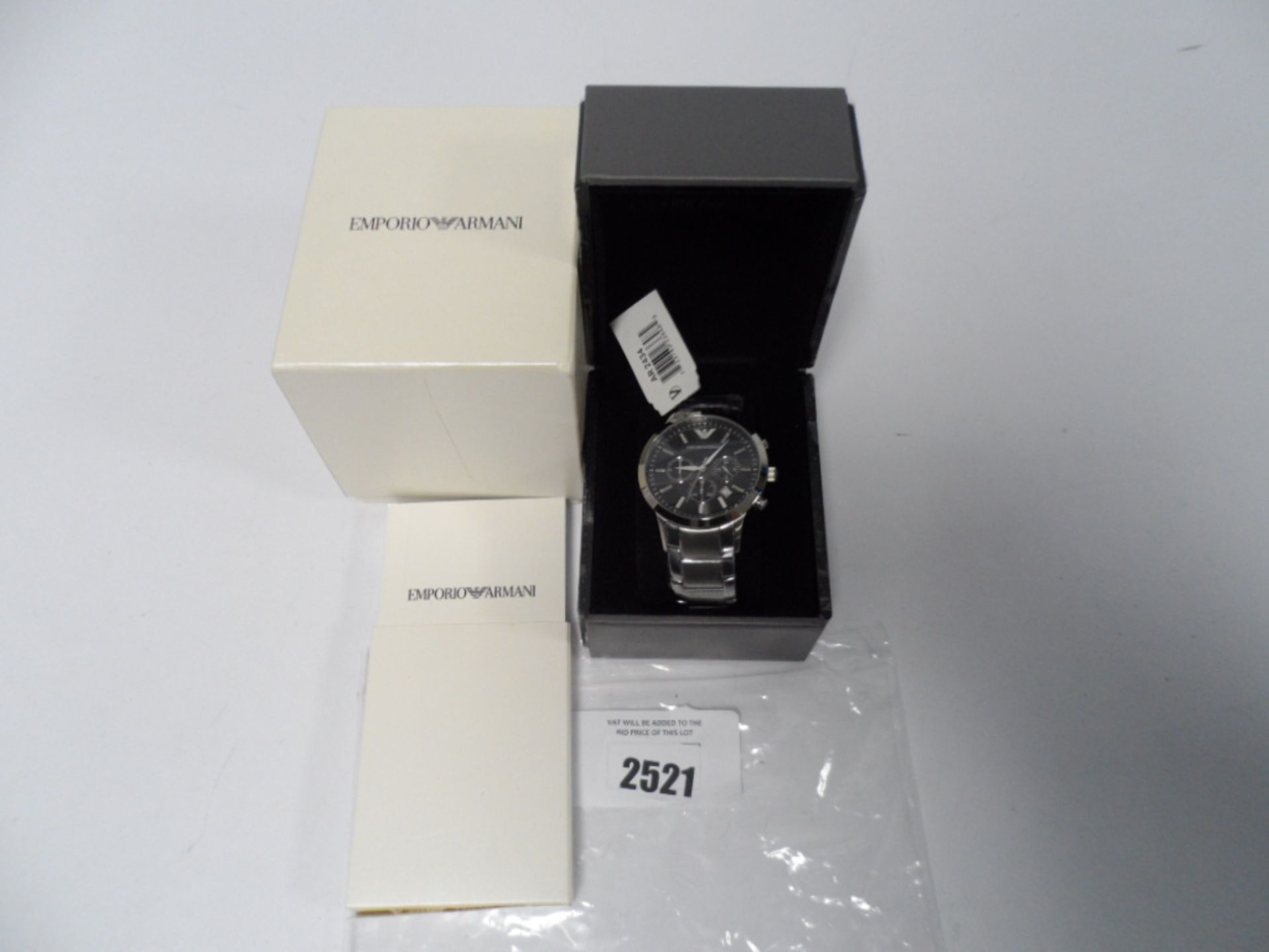 Emporio Armani Stainless steel watch with case model AR2434