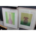 5030 - 2 framed and glazed limited edition prints 'Flowers in Vases'