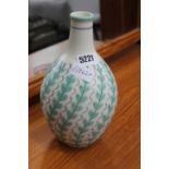 Leaf patterned Poole Pottery vase