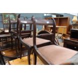 Pair of reproduction rope twist dining chairs (collectors items- see soft furnishing's policy)