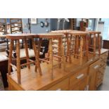 6 pine stools