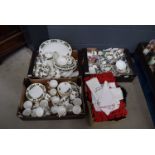 A quantity of holly pattern Christmas crockery by Royal Grafton, Rosina and other potteries,