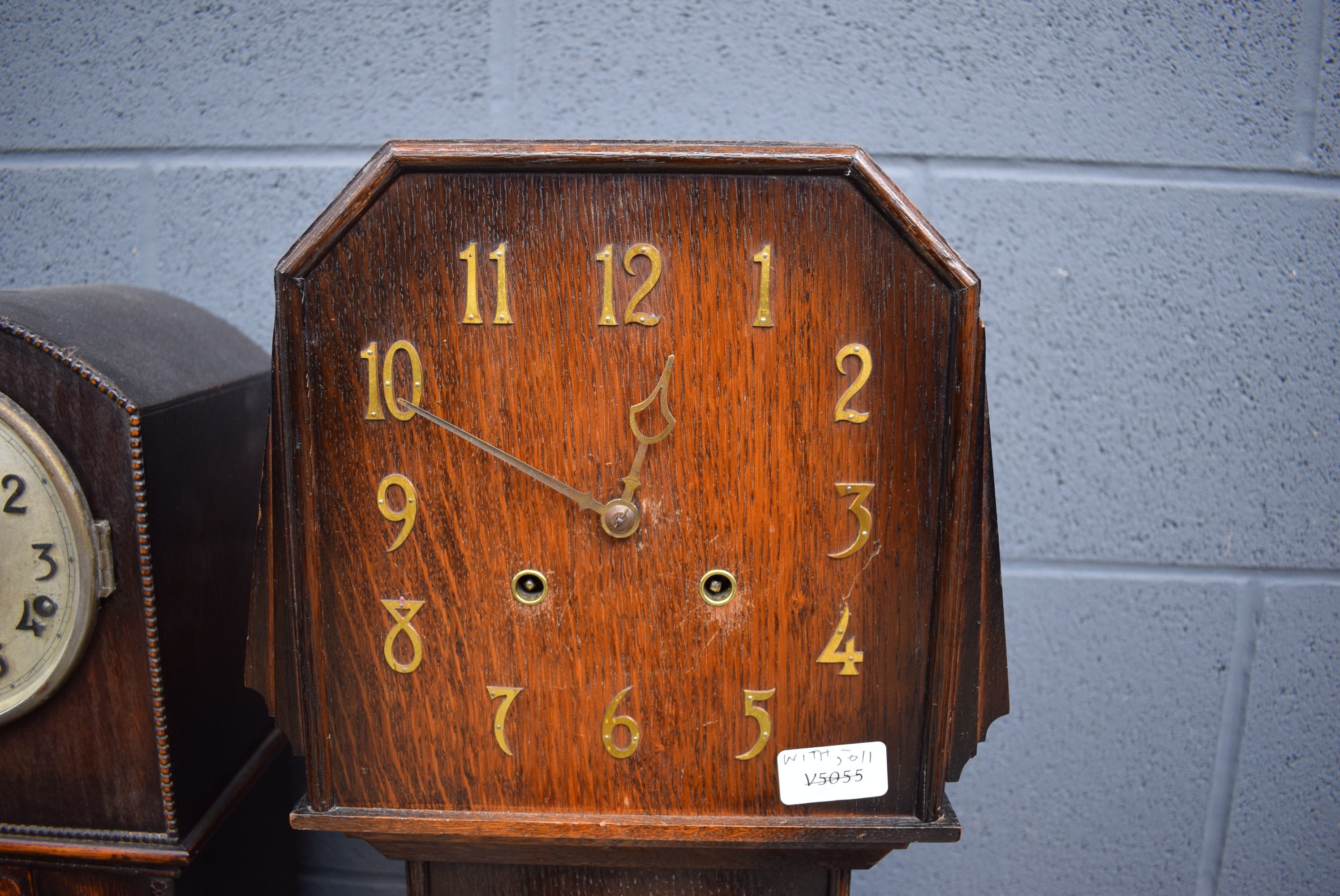 5011 Three oak cased granddaughter clocks - Image 4 of 4