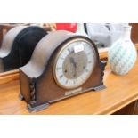 Dome topped mantle clock