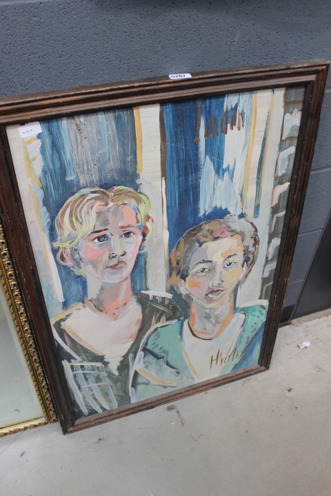 5228 - Oil on board 'Study of 2 ladies'