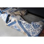 5376 - Quantity of blue and white Chinese carpets