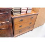 Walnut chest of 3 drawers