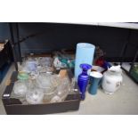 A quantity of glassware including drinking glasses and decorative items (4 x boxes)