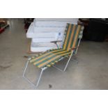 Canvas deck chair