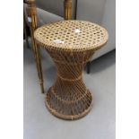 Wicker plant stand