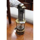 Brass oil lamp