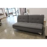 Grey fabric sofa bed