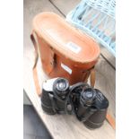 Cased pair of binoculars