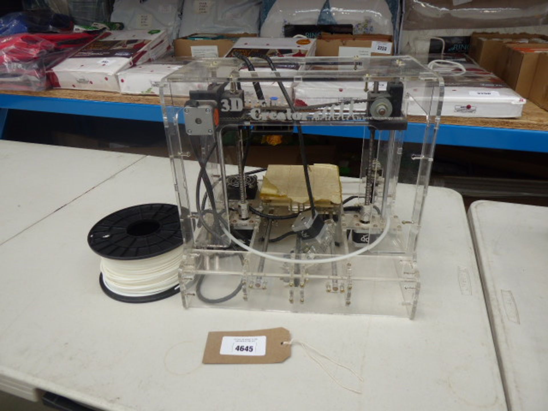 A 3D printer in parts