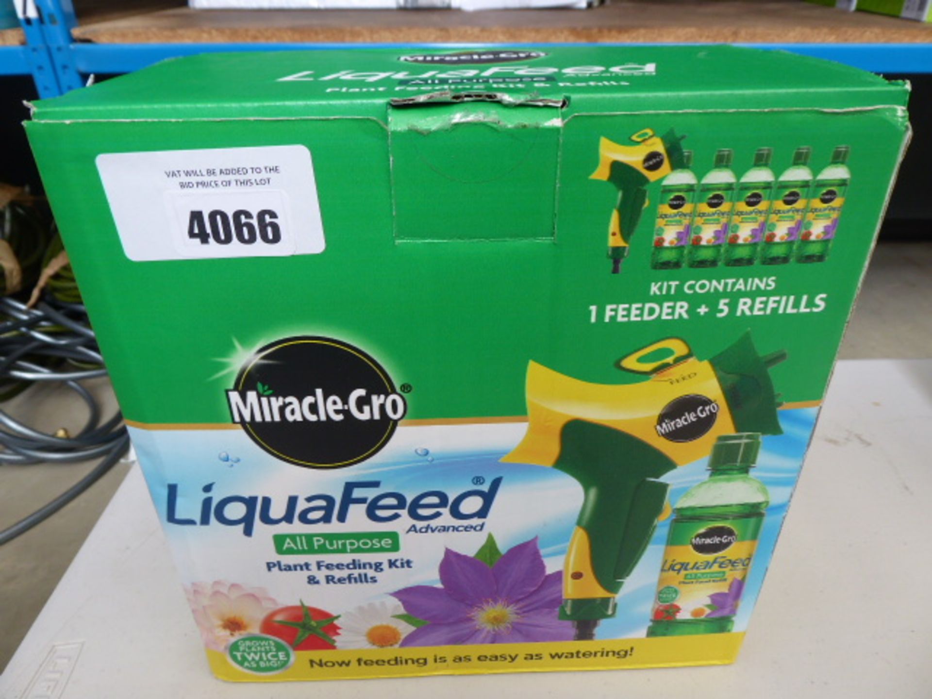 Boxed Miracle Grow Liquafeed all purpose plant feeding kit with refills