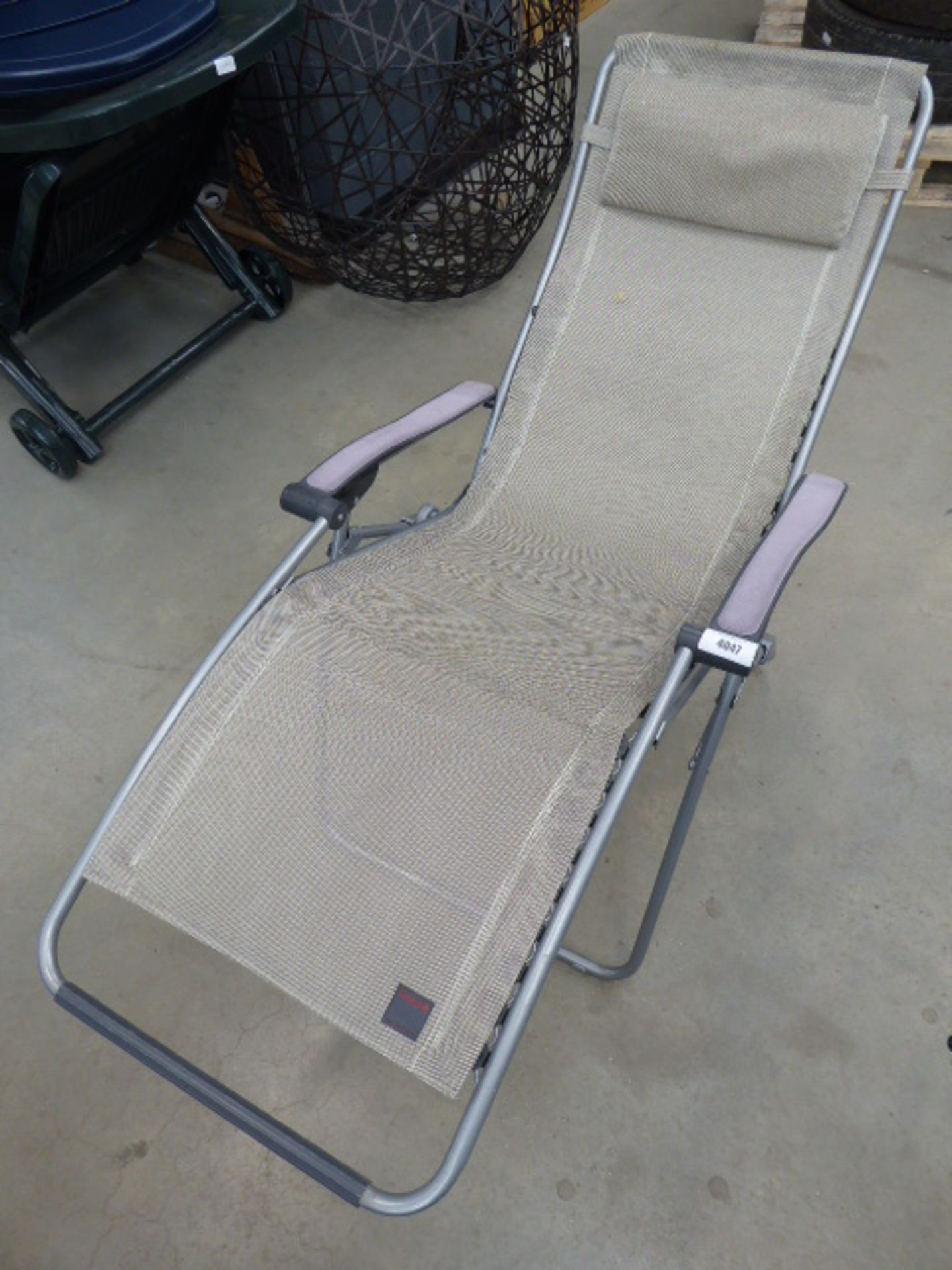 2 Lafuma garden reclining chairs