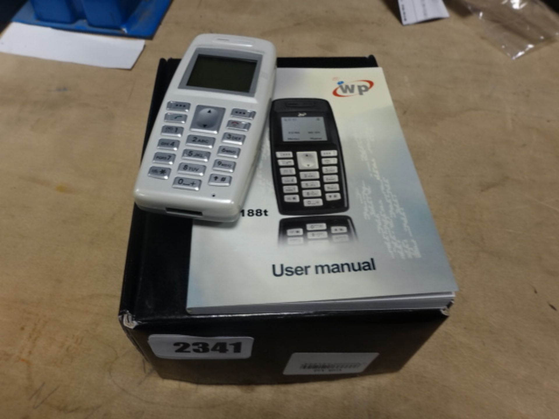 2341 Classic push button mobile phone with box