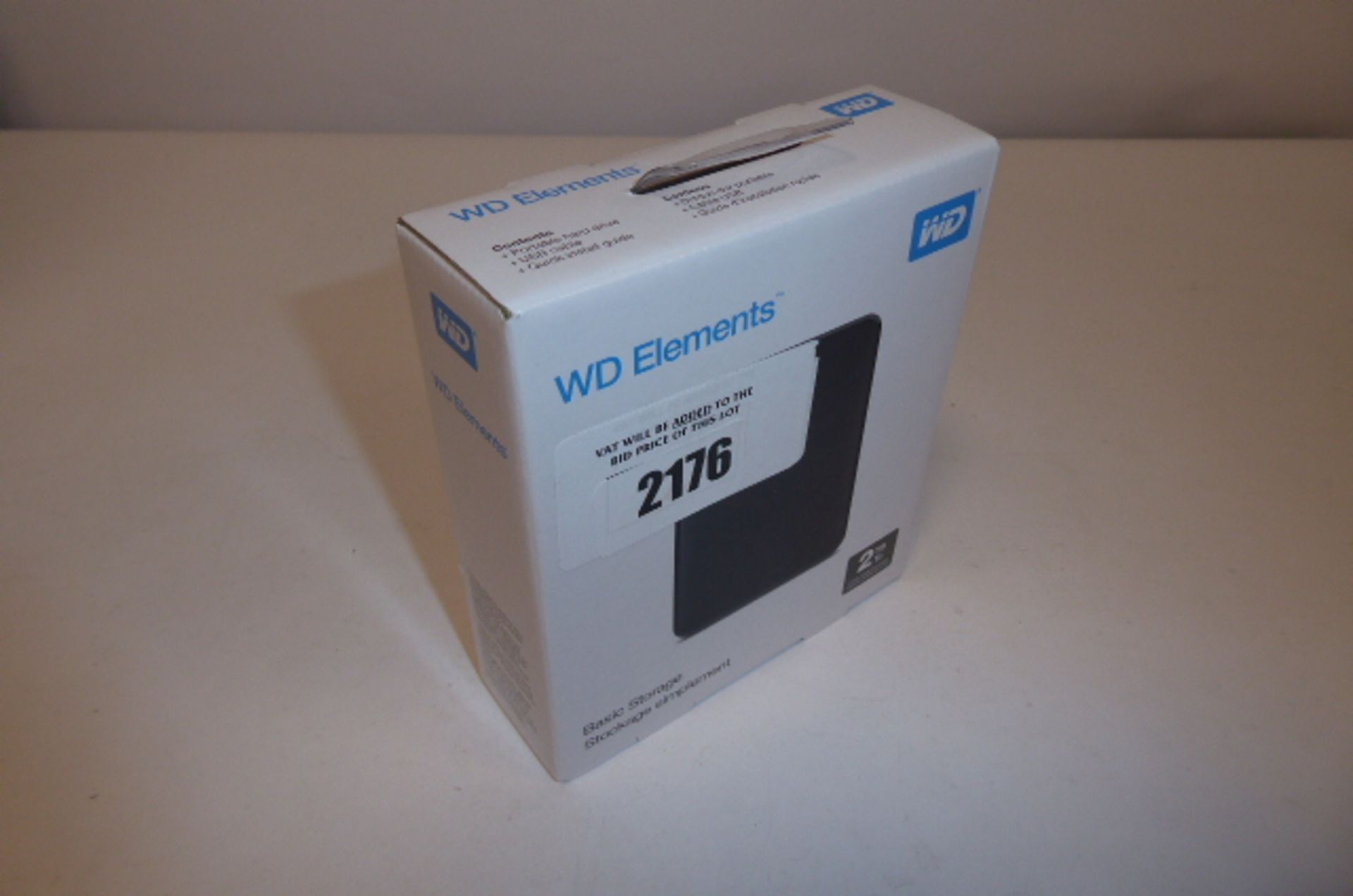 Western Digital 2TB basic storage portable drive boxed.